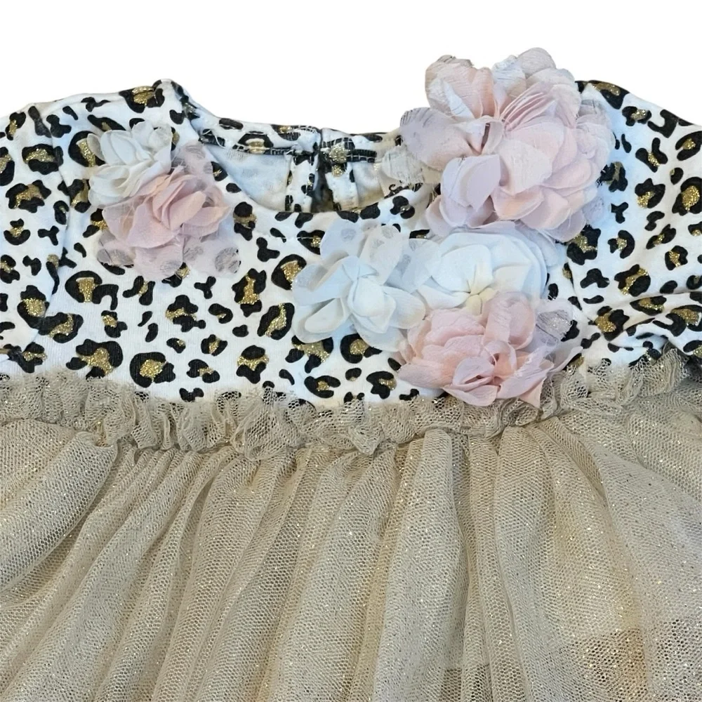 Baby Essentials 3M Leopard and Penguin Tutu Outfit Set
